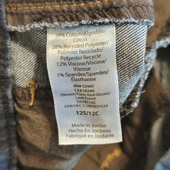 Sophia Jeans by Sophia Vergara Blue Denim Trouser Flare High Rise Jeans Size 12 - Picture 15 of 16